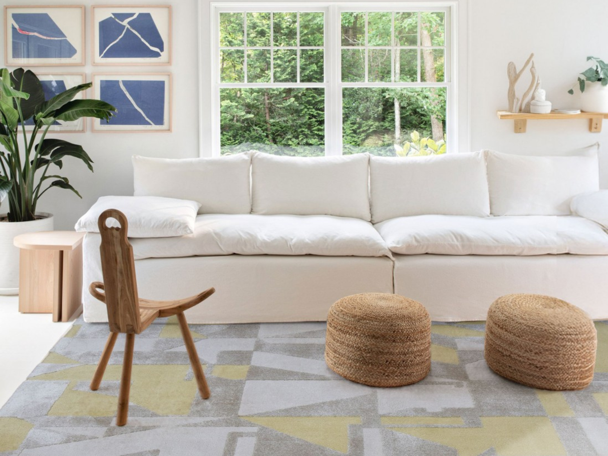 Modern trendy living room rug - Legend