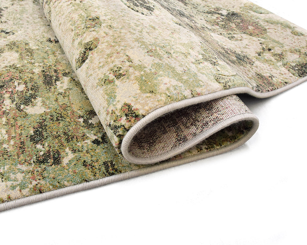 Tapis de chambre vert tacheté - Salgueiro rugs - Souffle d'Intérieur