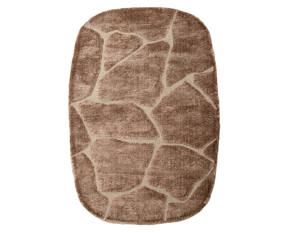 Tapis épais salon marron - Salgueiro rugs - Souffle d'Intérieur