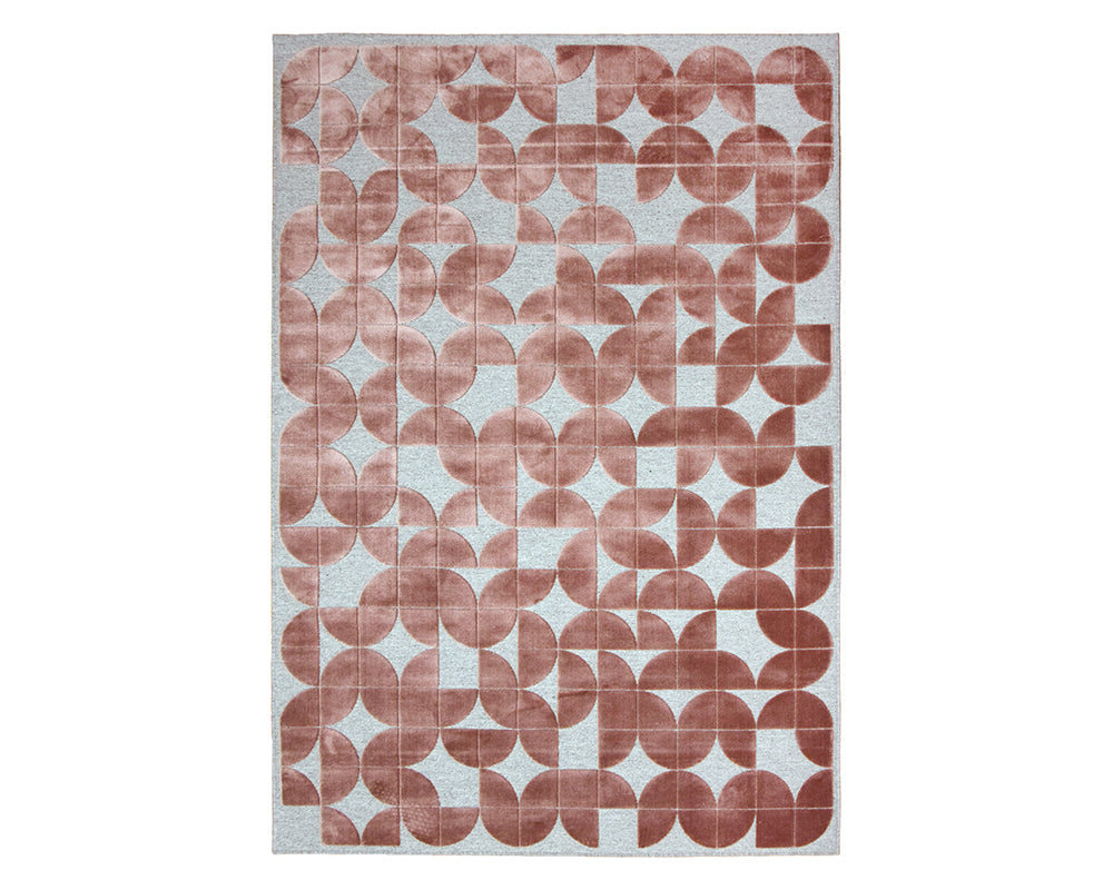 Tapis fin salon gris et marron - Salgueiro rugs - Souffle d'Intérieur