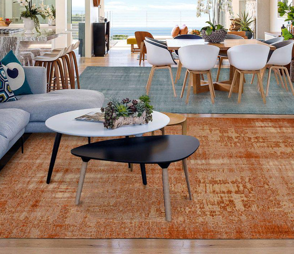 Tapis marron salon - Salgueiro rugs - Souffle d’Intérieur