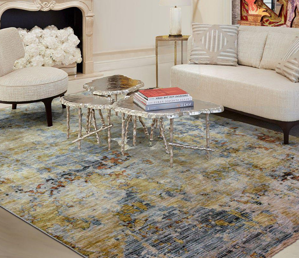 Tapis moderne de salon multicolore - Salgueiro rugs - Souffle d'Intérieur