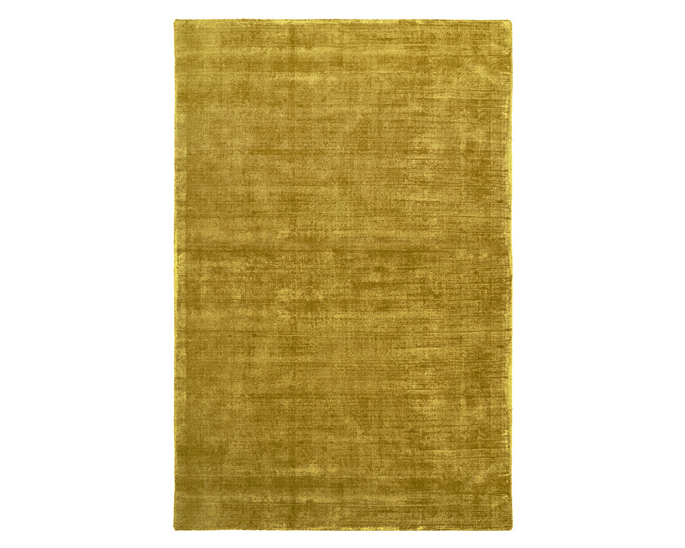 Tapis rectangulaire salon unicolore moutarde - Salgueiro rugs - Souffle d'Intérieur