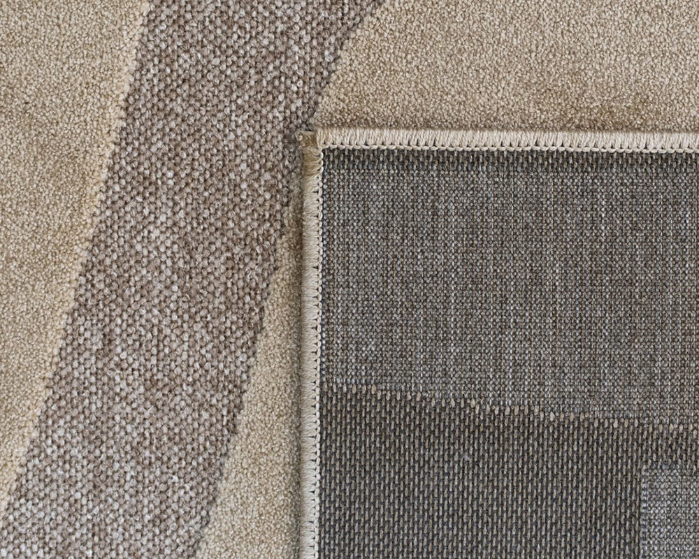 Tapis salon beige taupe original - Salgueiro rugs - Souffle d'Intérieur