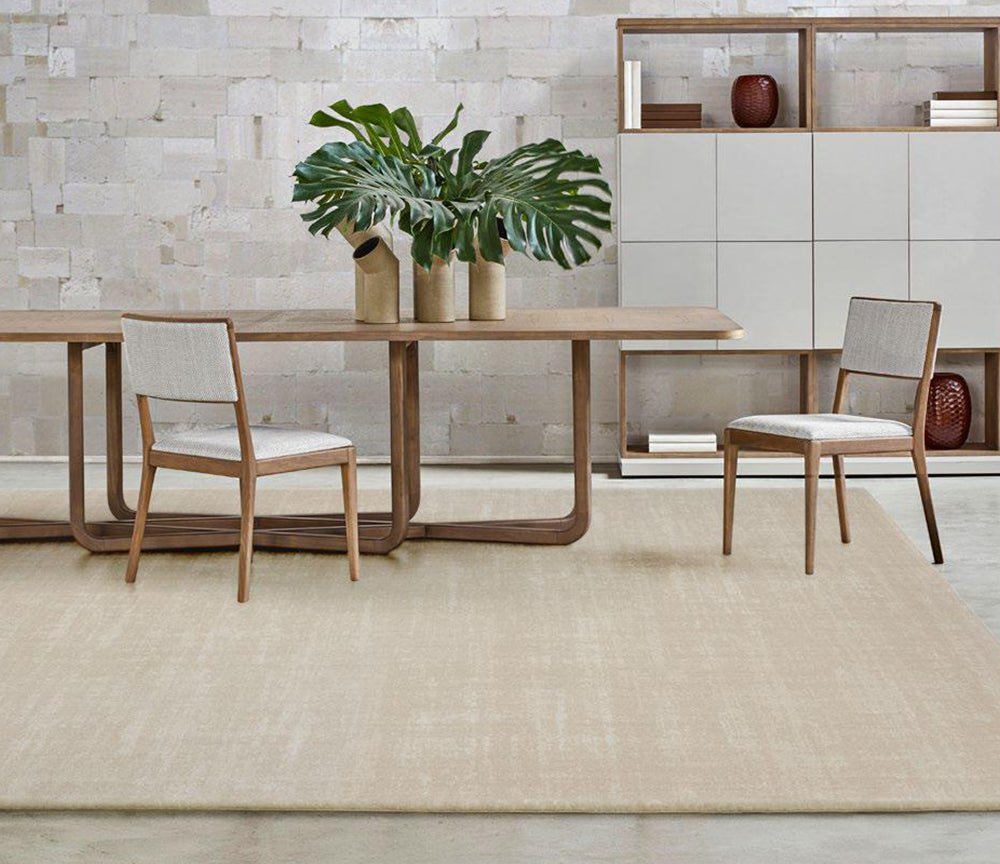 Tapis salon beige unicolore - Salgueiro rugs - Souffle d'Intérieur