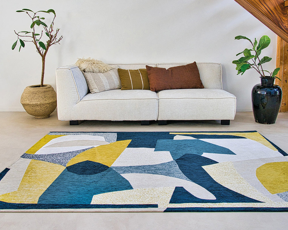 Tapis salon contemporain multicolore - Salgueiro rugs - Souffle d’Intérieur
