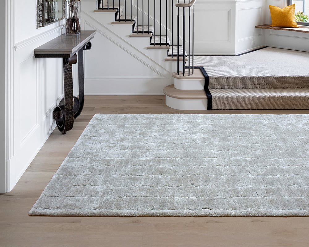 Tapis salon épais gris clair - Salgueiro rugs - Souffle d'Intérieur