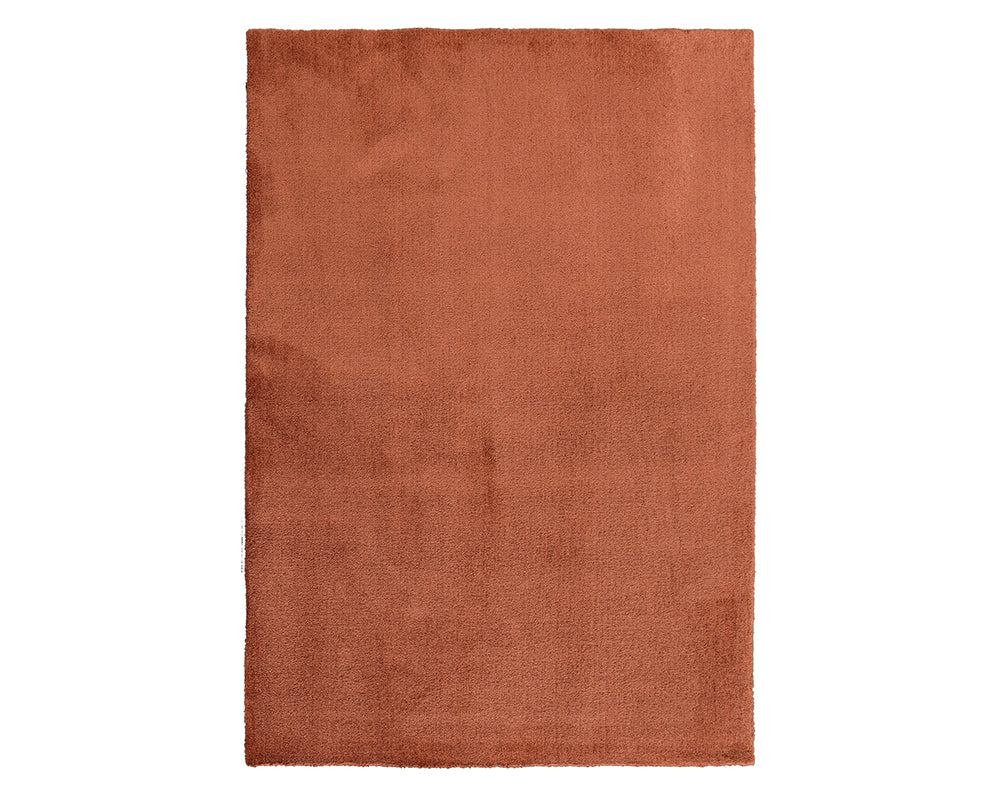 Tapis salon lavable en machine marron uni - Salgueiro rugs - Souffle d'Intérieur