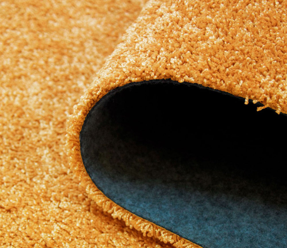 Tapis salon moutarde uni - Salgueiro rugs - Souffle d'Intérieur