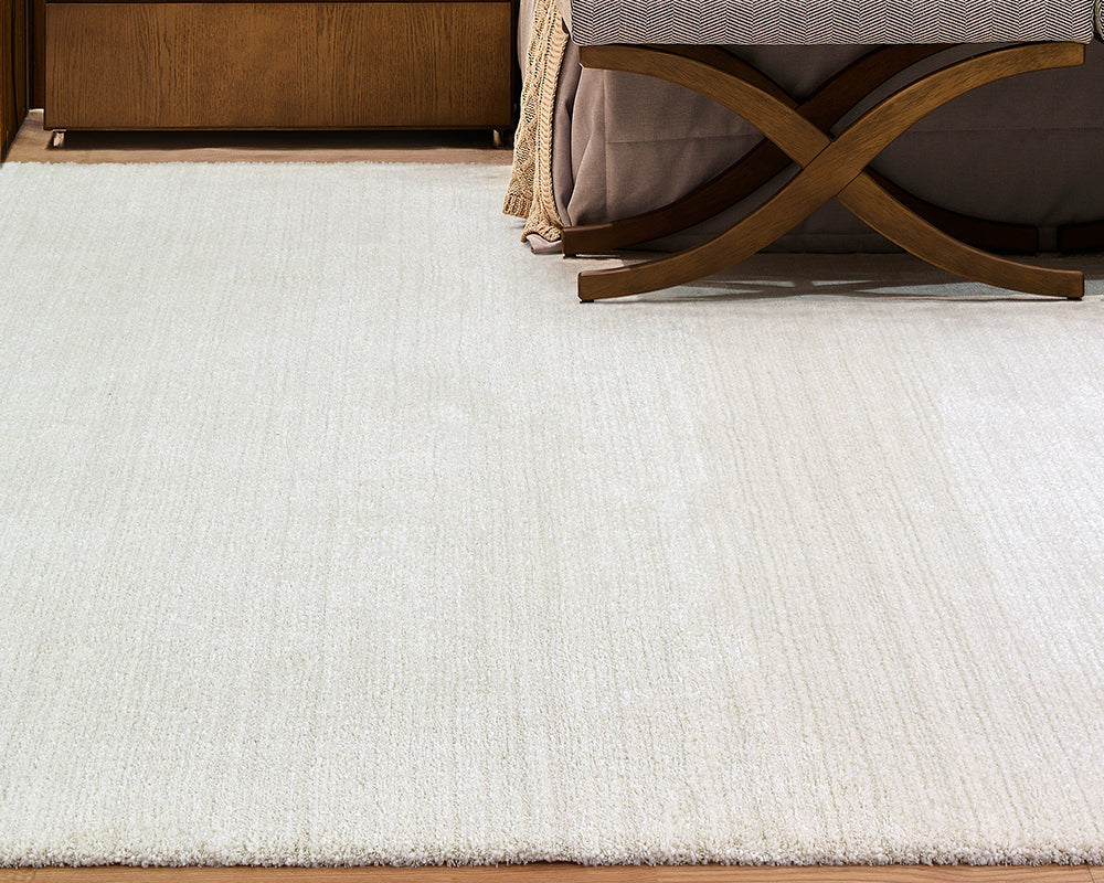 Tapis salon uni beige clair - Salgueiro rugs - Souffle d'Intérieur