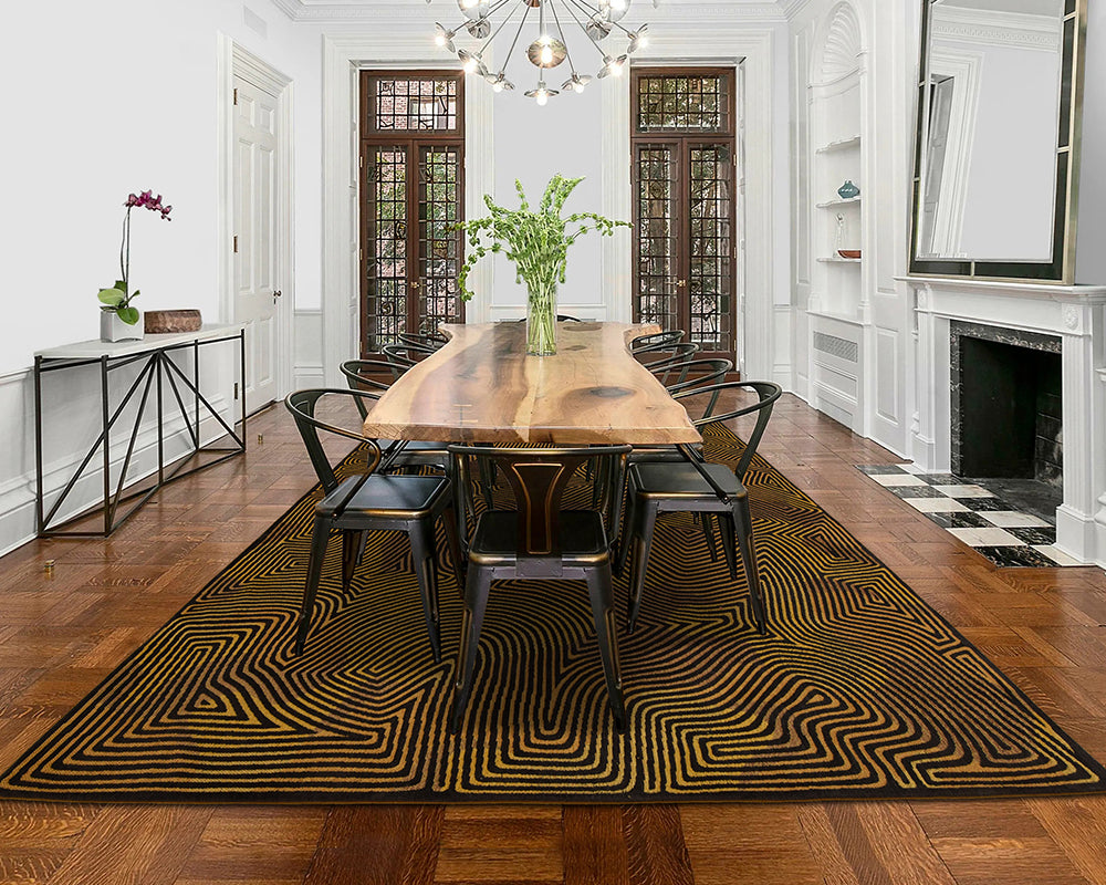 Tapis sous table geometrique - Salgueiro rugs - Souffle d’Intérieur