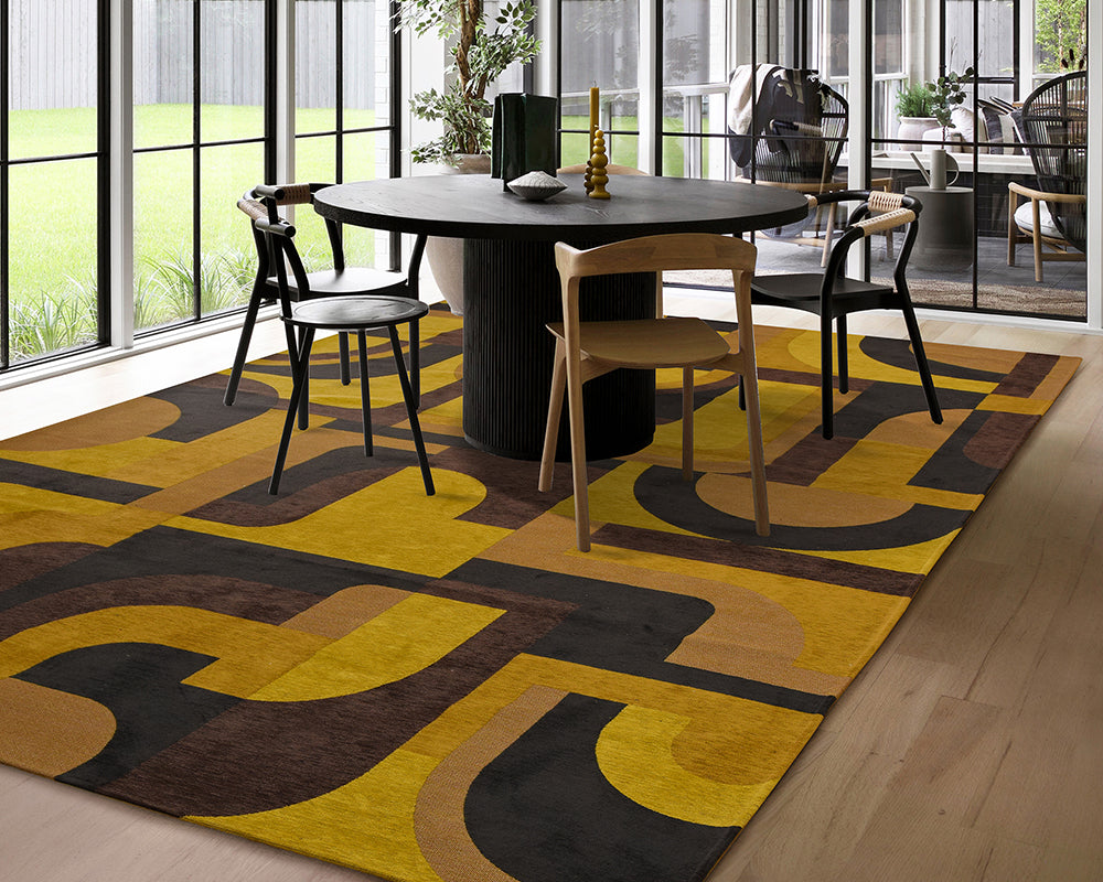 Tapis sous table moderne - Salgueiro rugs - Souffle d’Intérieur