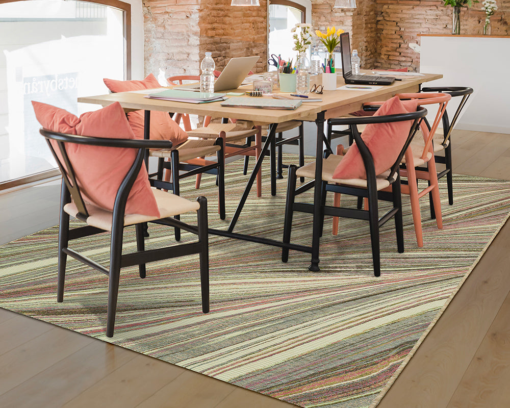 Tapis vert végétal - Salgueiro rugs - Souffle d’Intérieur