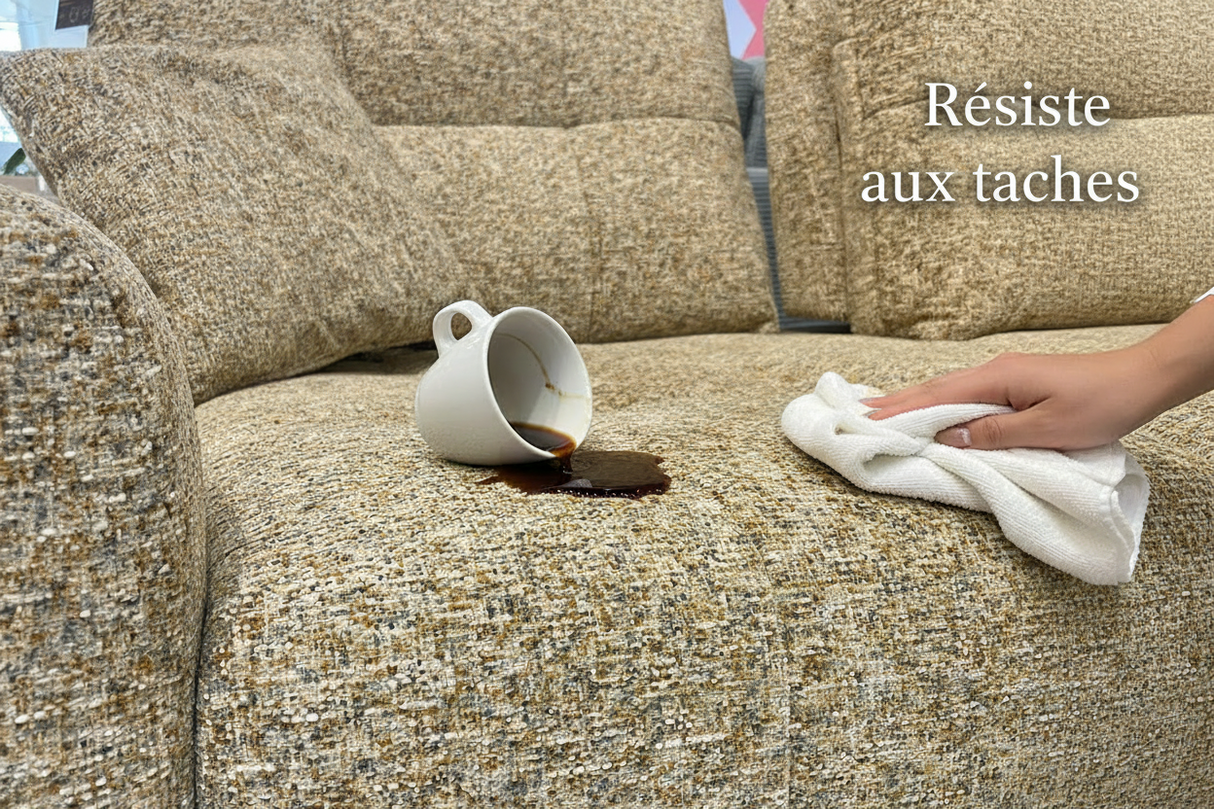 Traitement anti-tache - tissu bouclette