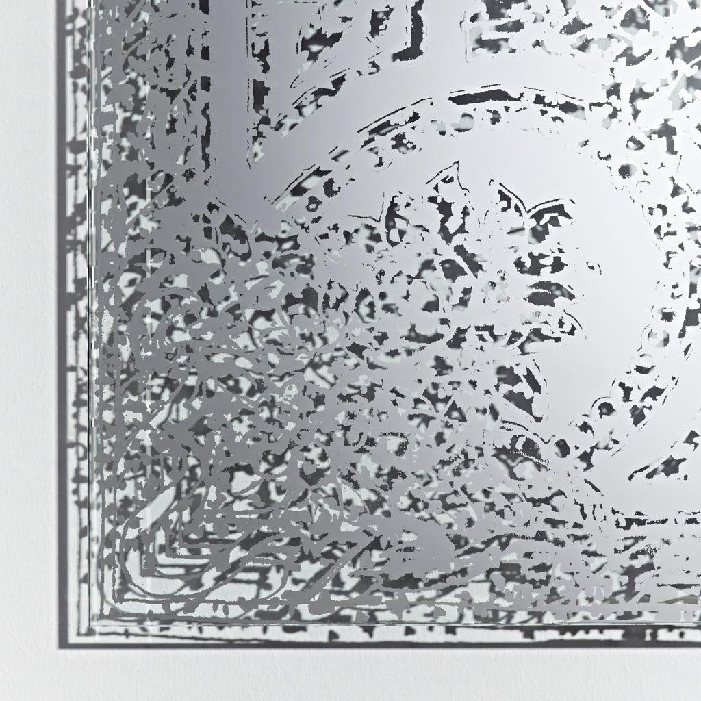 Zoom miroir mural – Olivier – décoration à motif