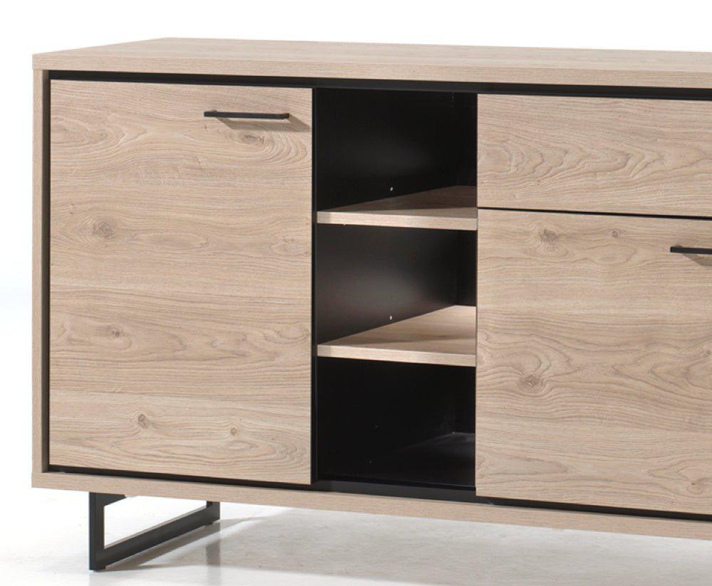 Buffet contemporain moderne en bois pieds métal design - Elvy