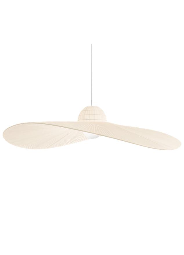 Suspension en tissu beige au design moderne - Maria