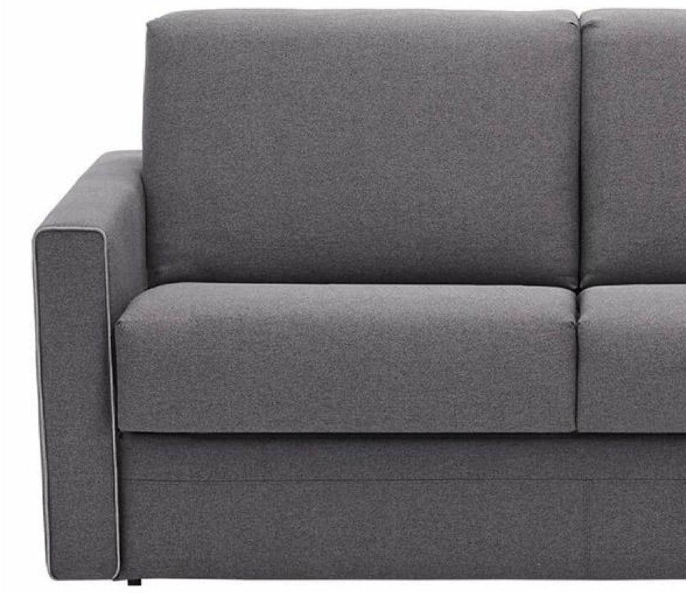 Canapé lit rapido tissu gris convertible L 192cm- Reva