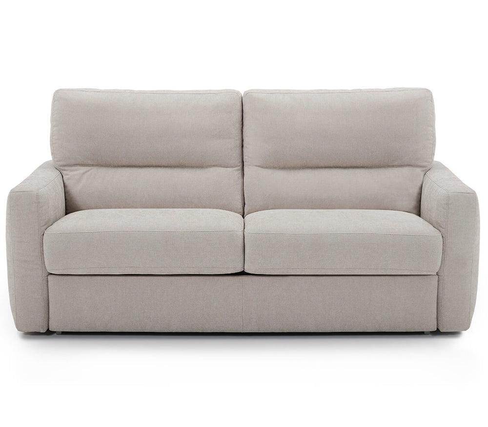 Canapé convertible beige 3 places Rita – vue de face