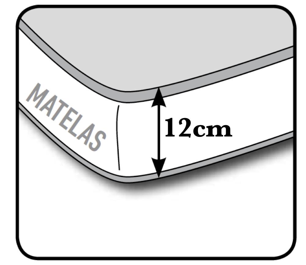 Canapé lit convertible 140 tissu gris L 178cm - Melissa