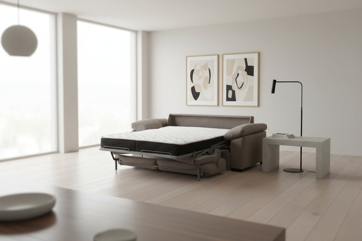 Canapé 3 places convertible Patricia – système rapido – ouvert – tissu