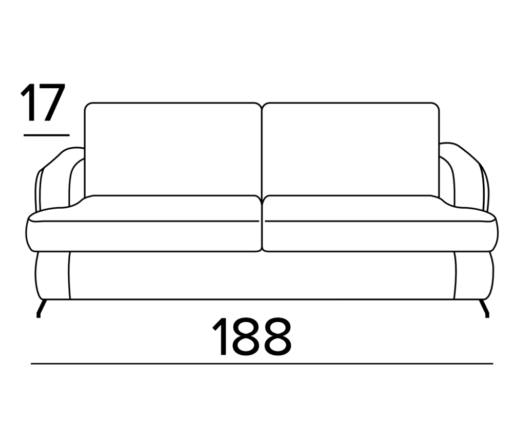 Canapé lit convertible rapido 140 tissu couchage quotidien - Baia