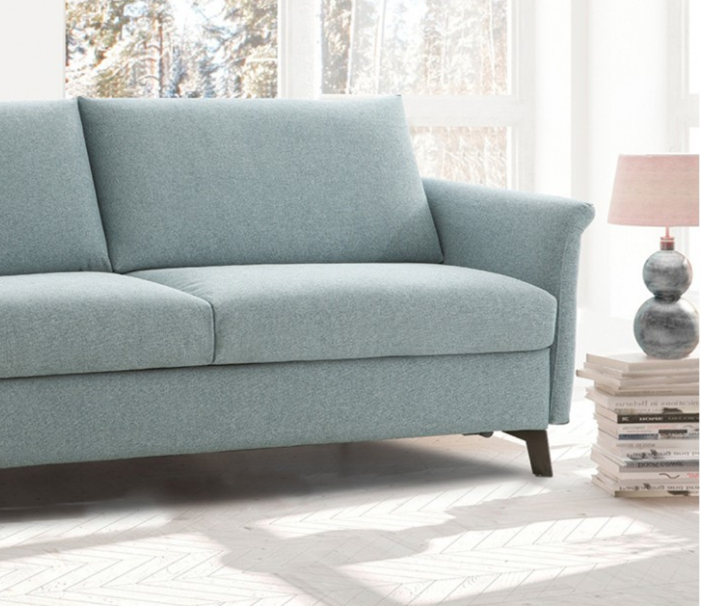Canapé convertible en tissu bleu design rapido - Souffle d'intérieur