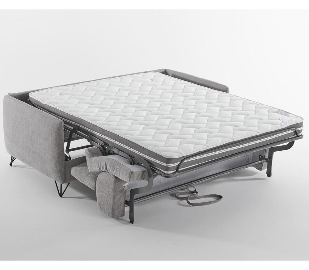 Canapé lit convertible rapido tissu gris design - Elo