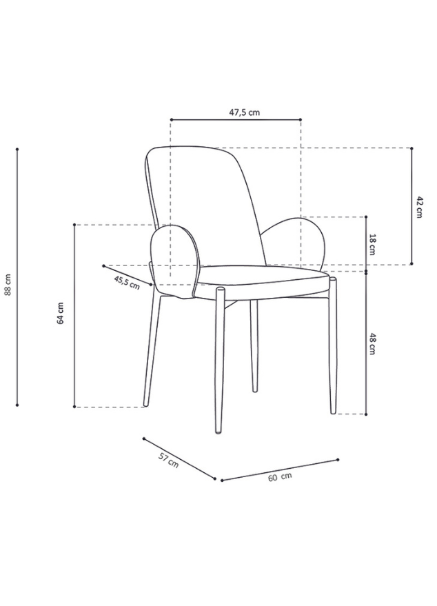 chaise fauteuil sable en tissu moderne - Souffle d'intérieur