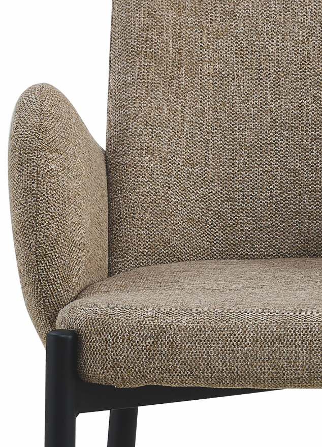 chaise fauteuil sable en tissu moderne - Souffle d'intérieur