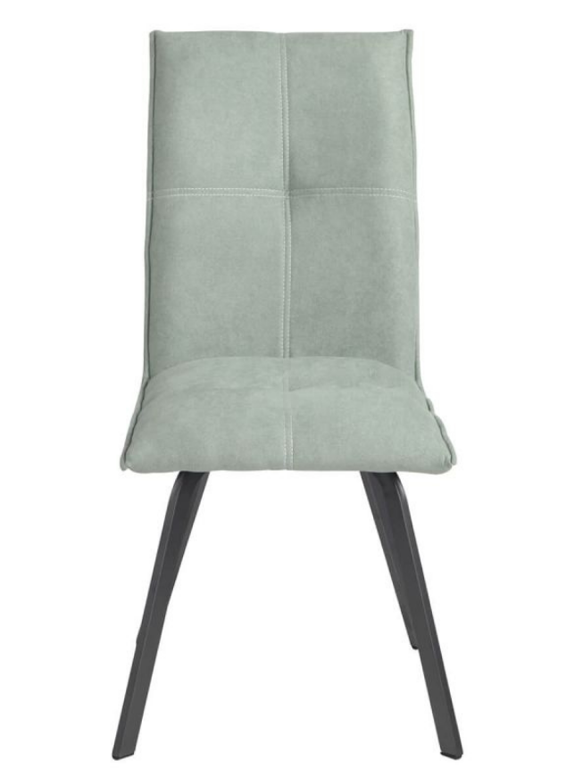 Chaise contemporaine pieds metal en tissu vert - SOUFFLE D'intérieur