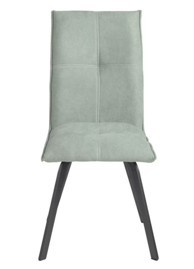 Chaises verte moderne pieds metal design en tissu - Veronica