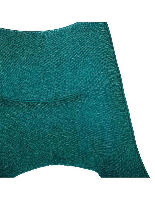 Chaise pivotante pieds métal en tissu bleu moderne - Souffle d'intérieur