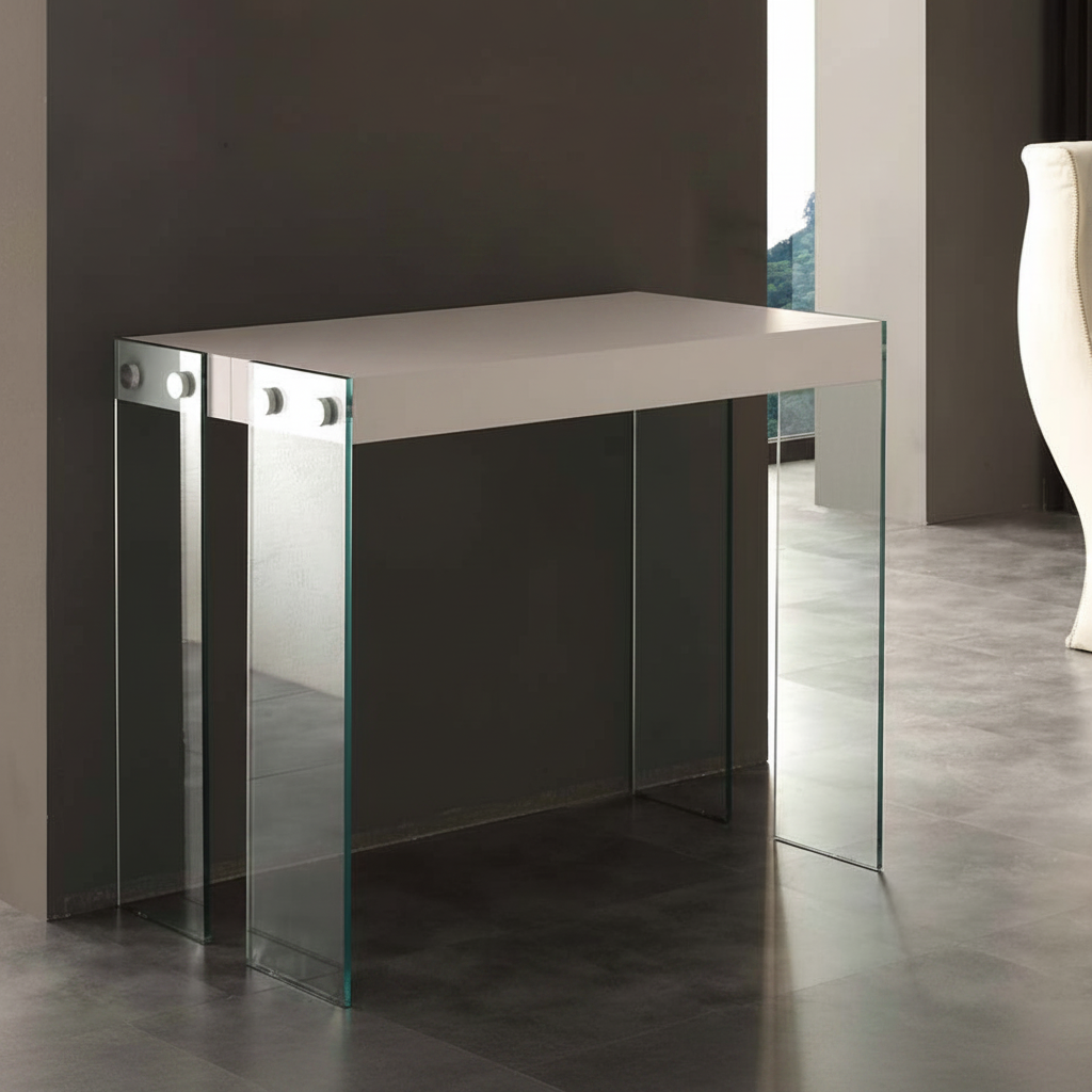 Console extensible blanche moderne - Souffle d'intérieur