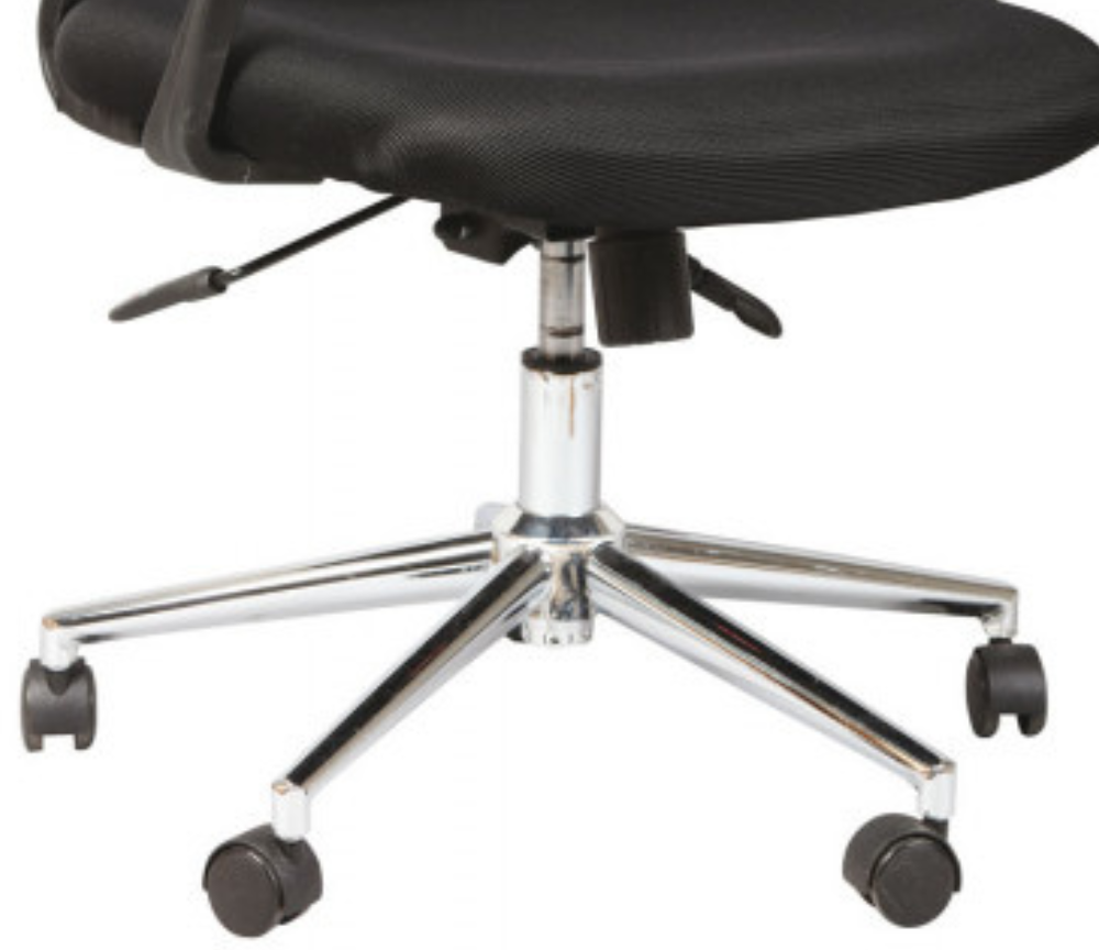 Fauteuil de bureau noir sur roulettes - Alphonse