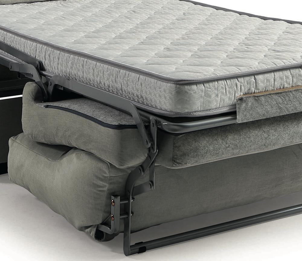Fauteuil lit 1 place convertible rapido en tissu avec zoom sur le matelas - Souffle d'intérieur