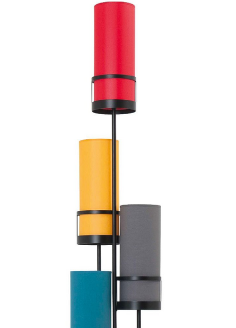 Lampadaire de salon design sur pied  italien multicolor - SIXT - Flamluce - Souffle d'intérieur