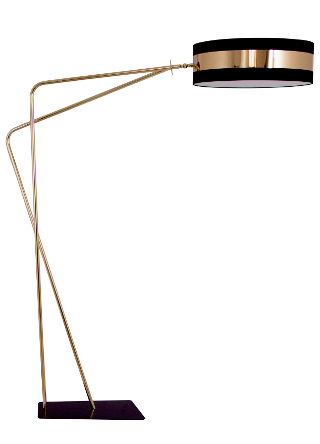 Lampadaire moderne laiton au design italien  - Filamenty