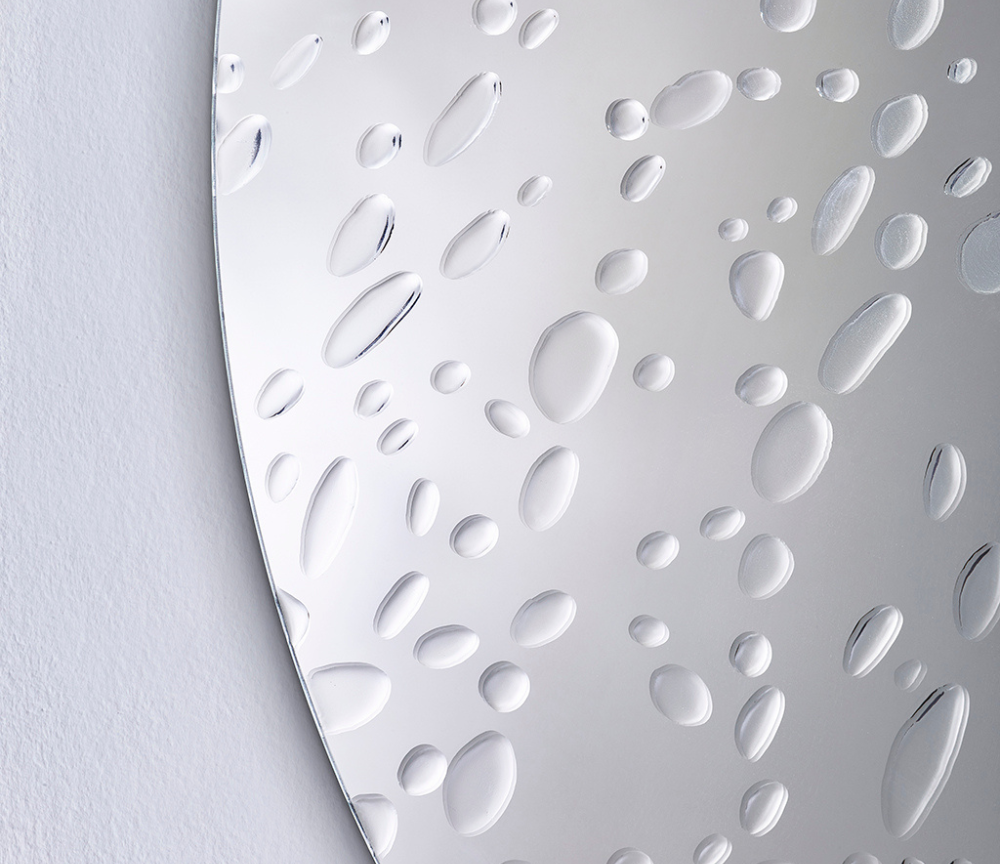 zoom détail miroir rond design - Souffle d'intérieur