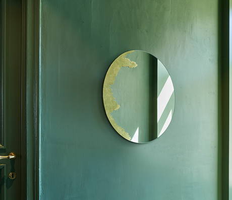 miroir rond doré mural moderne - Souffle d'intérieur