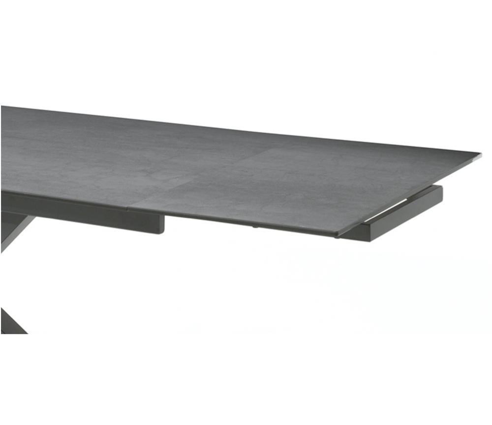 Table céramique extensible design gris anthracite L 180cm - Sarah