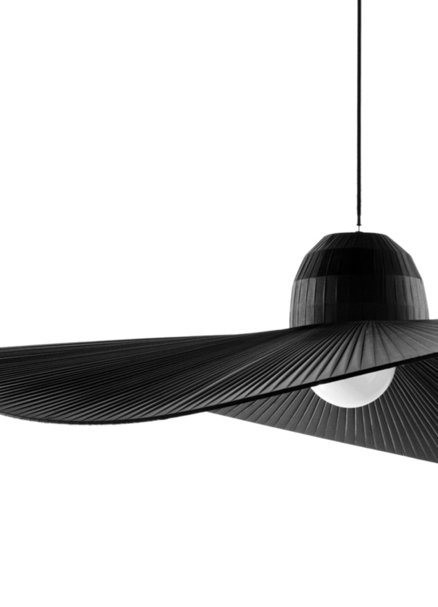 Suspension en tissu design italien noir - SOUFFLE D'intérieur