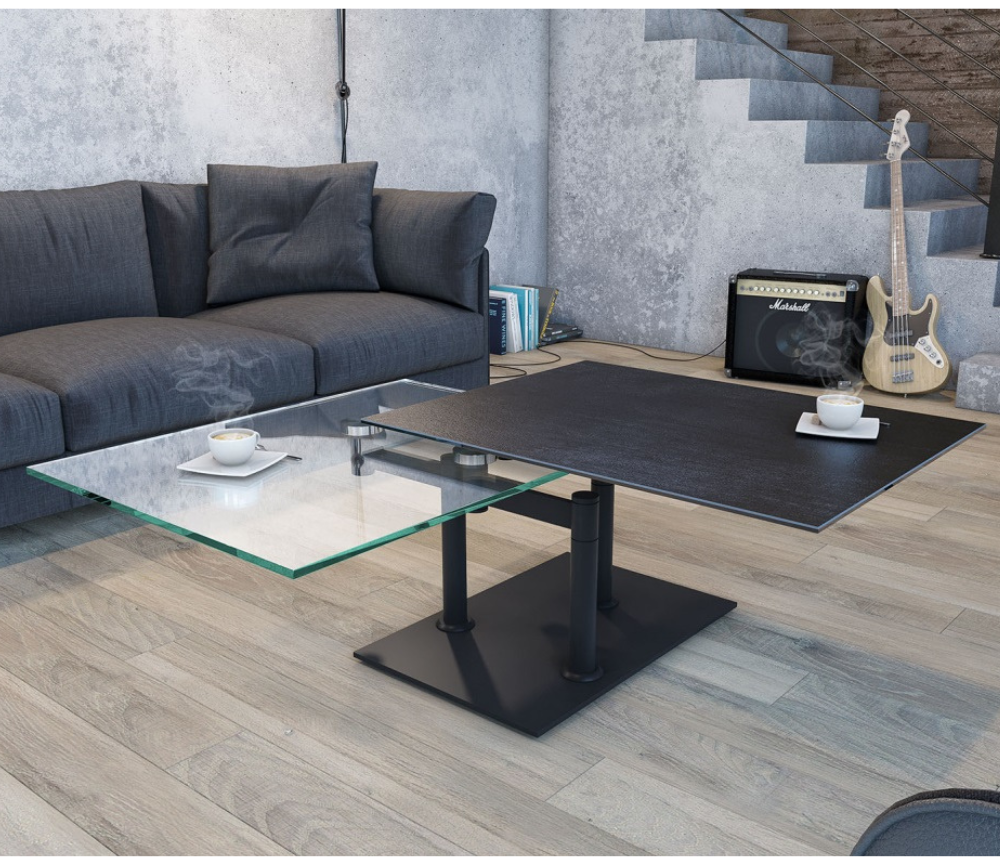 table basse céramique pivotante - akante - Souffle d'intérieur