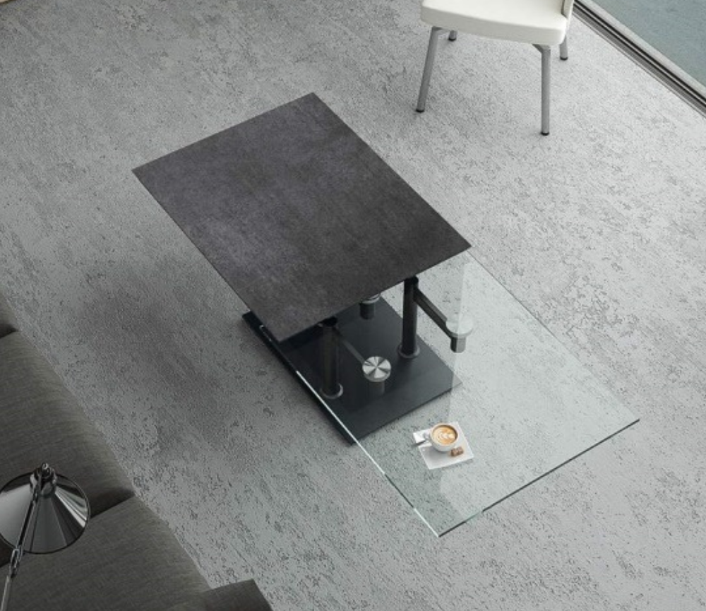 table basse céramique pivotante - akante - Souffle d'intérieur