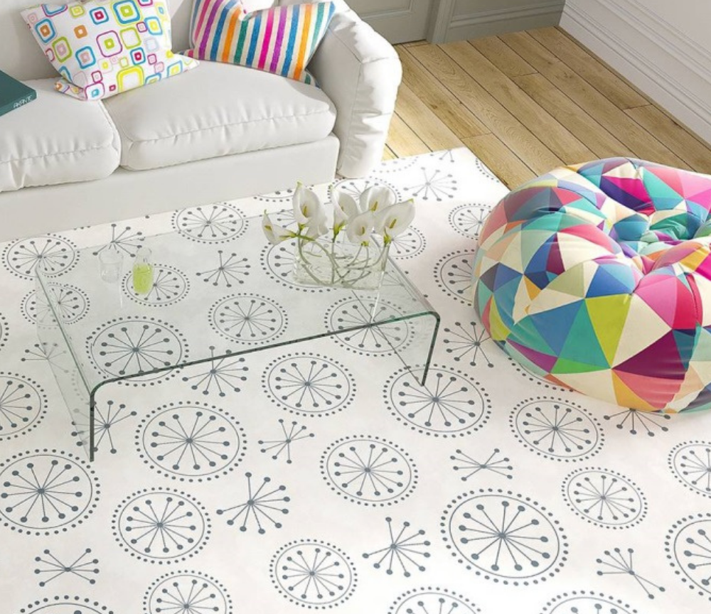 Table basse en verre transparent rectangulaire - Souffle d'intérieur