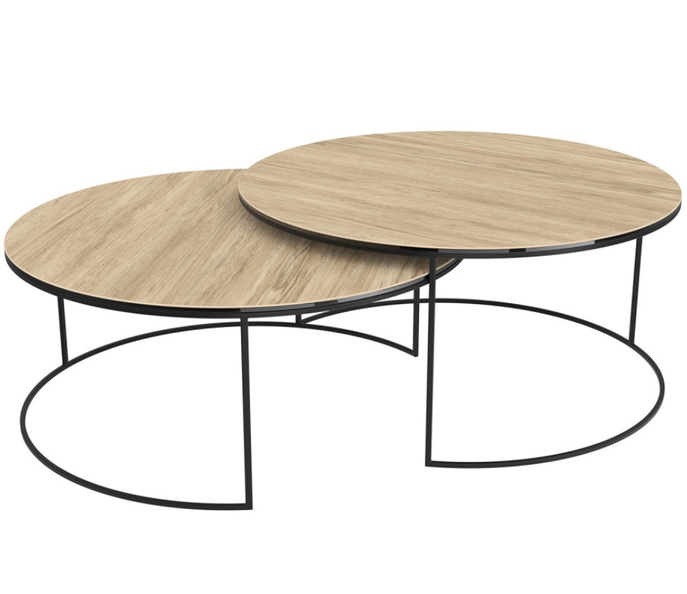 table-basse-gigogne-ronde-ceramique-bois-de-salon-moderne-design-souffle-d-interieur