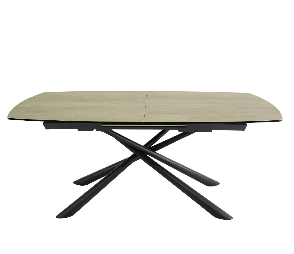 Table céramique bois clair extensible contemporaine - Souffle d'intérieur