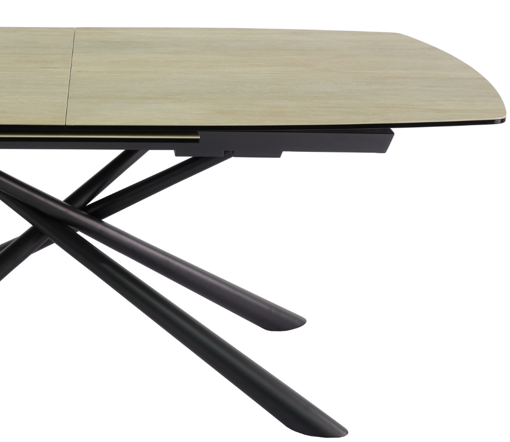 Table céramique bois clair extensible contemporaine - Souffle d'intérieur