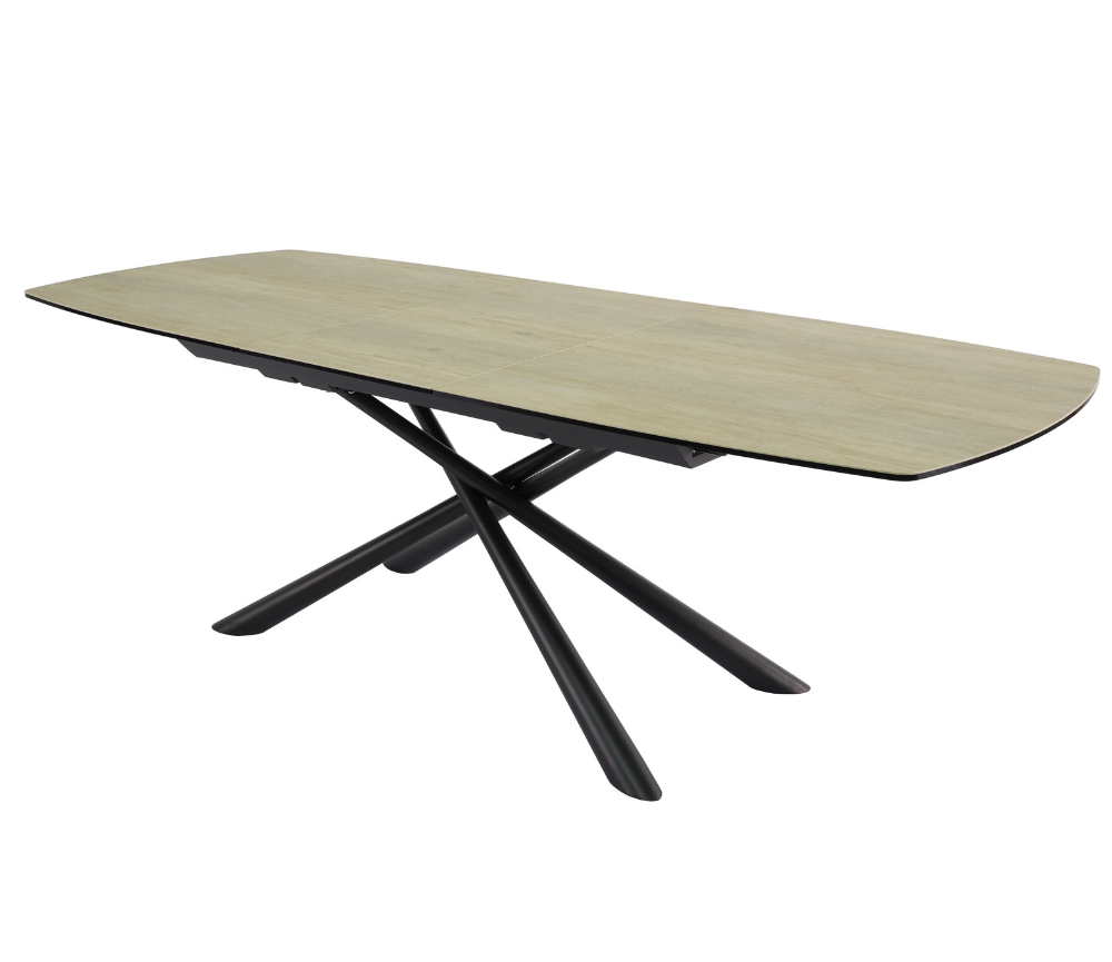 Table céramique bois clair extensible contemporaine - Souffle d'intérieur