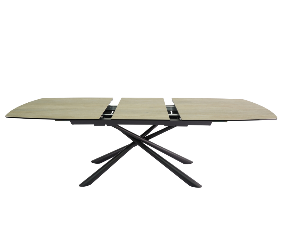 Table céramique bois clair extensible contemporaine - Souffle d'intérieur
